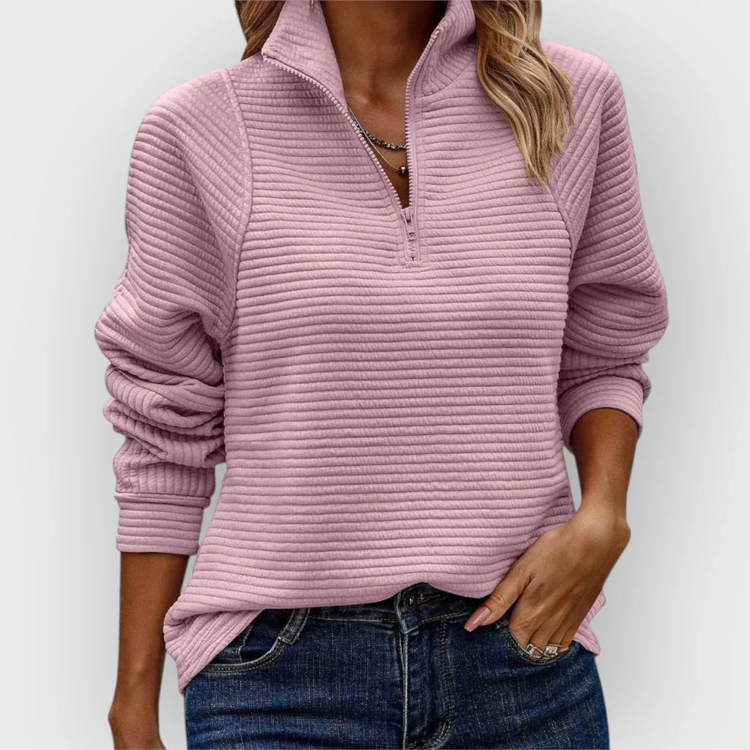 Serena | Pull à col zippé