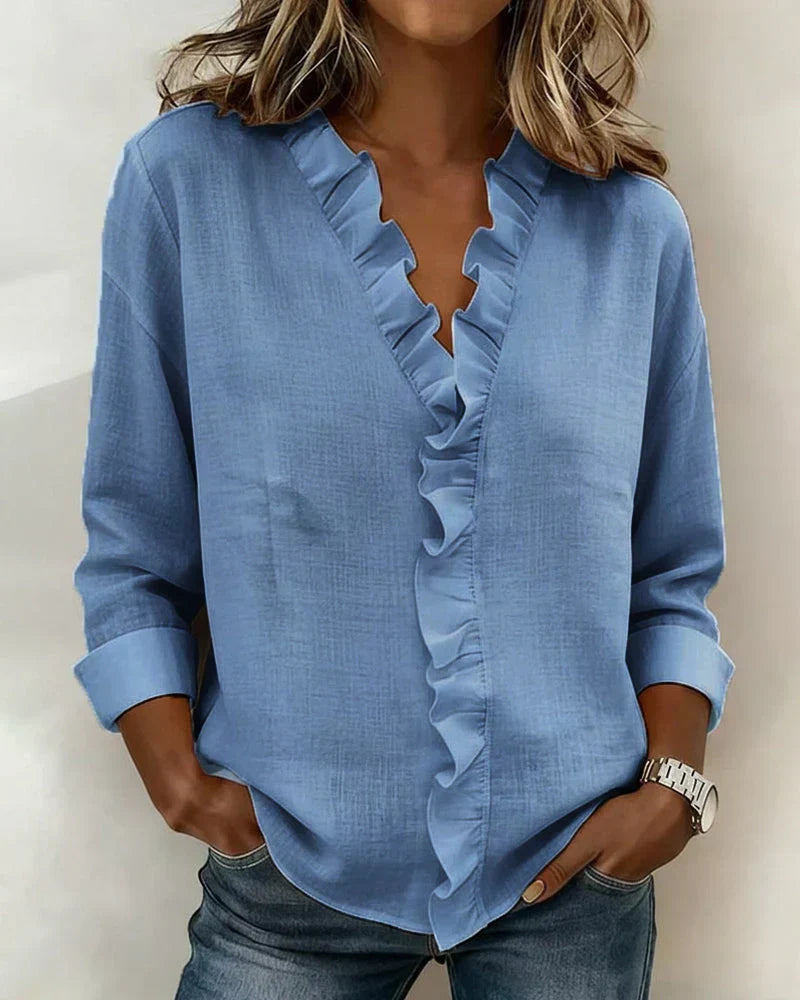 Susan | Blouse Volante Élégante