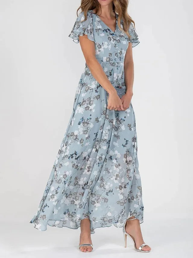 Robine - Robe Longue Fleurie Élégante