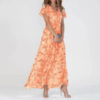 Robine - Robe Longue Fleurie Élégante