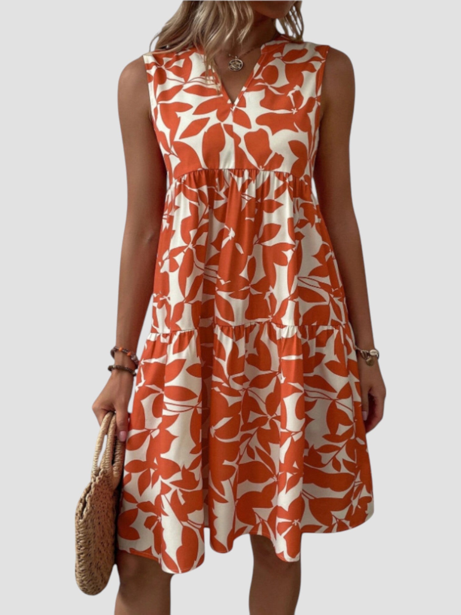 Séraphine - Robe d'Été Midi Élégante