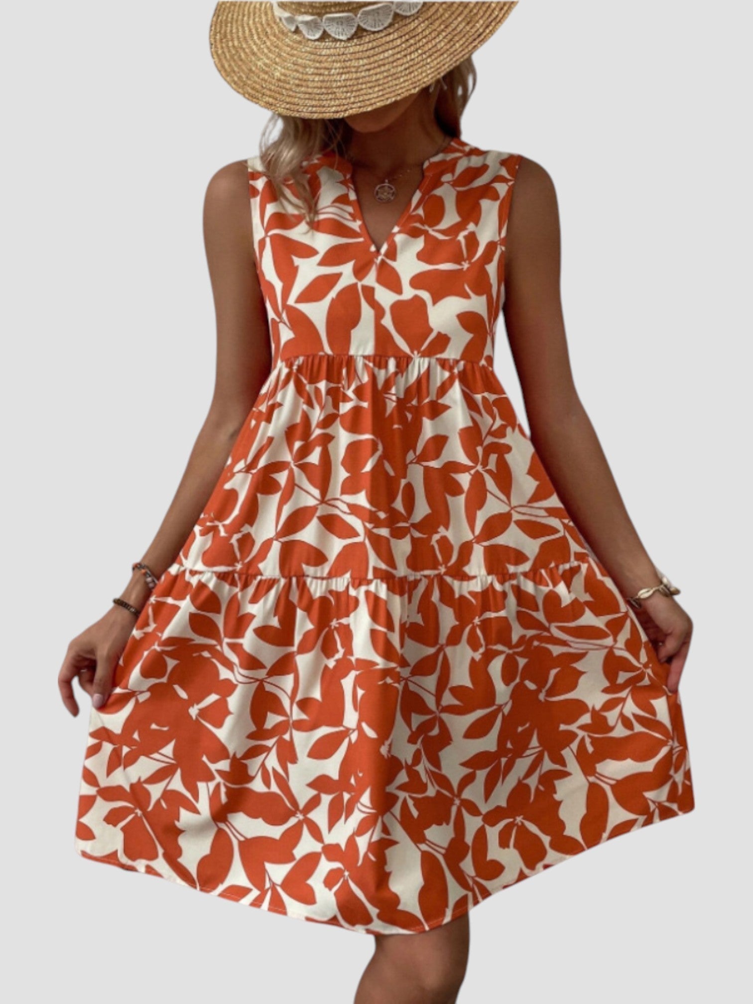 Séraphine - Robe d'Été Midi Élégante