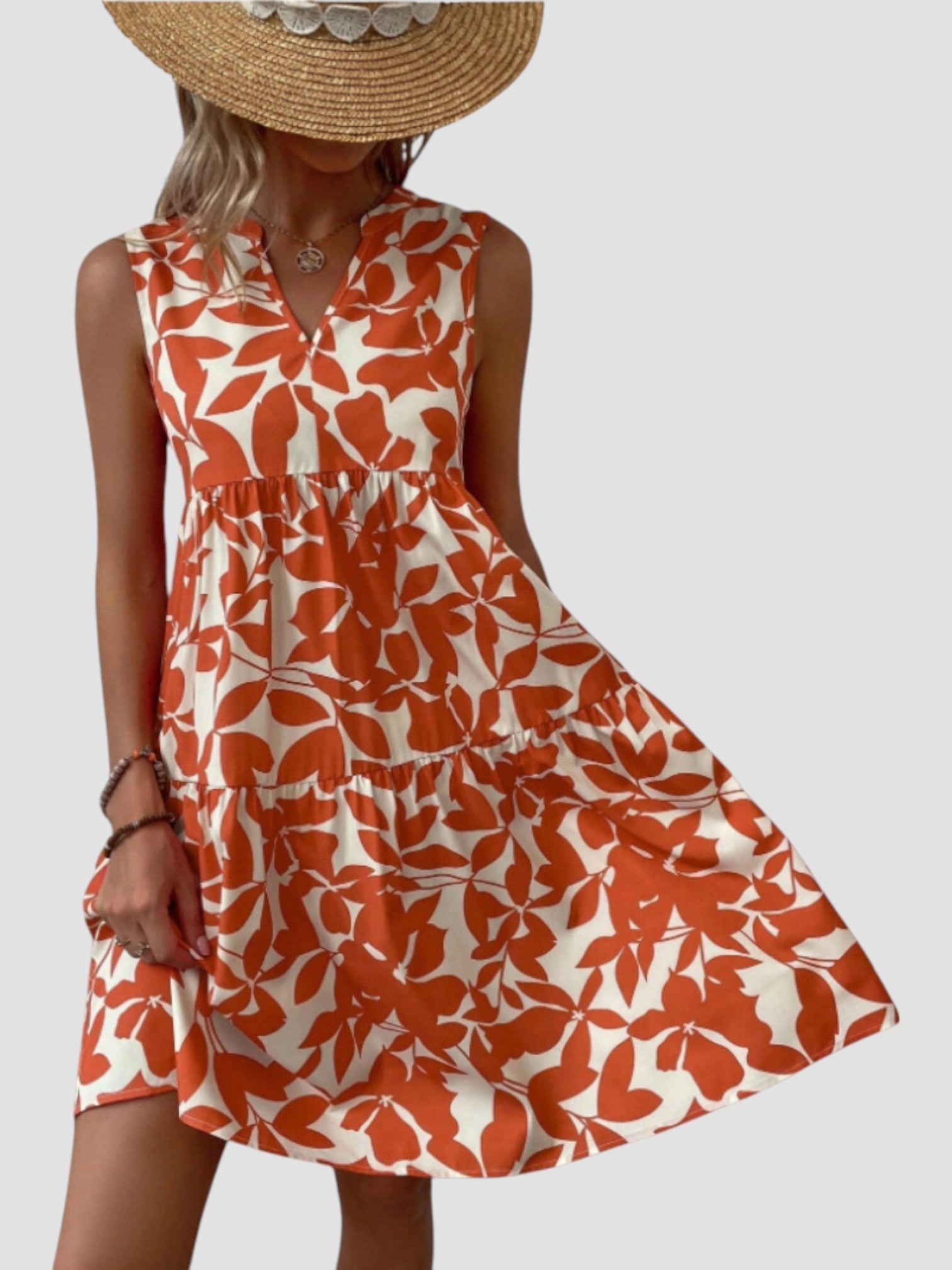Séraphine - Robe d'Été Midi Élégante