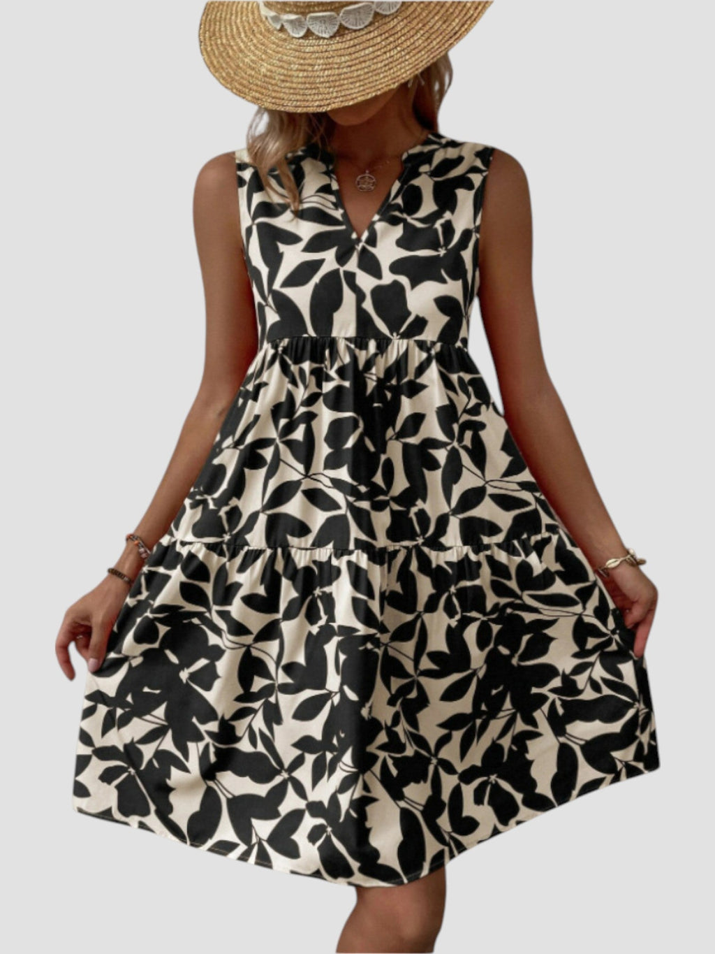 Séraphine - Robe d'Été Midi Élégante
