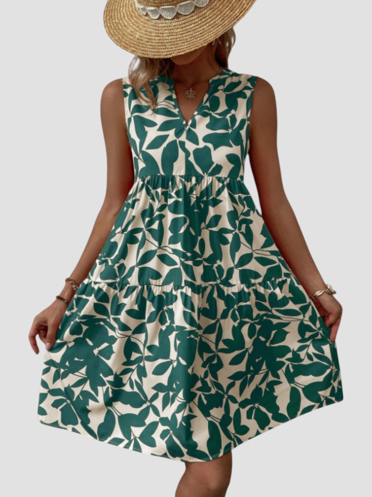 Séraphine - Robe d'Été Midi Élégante