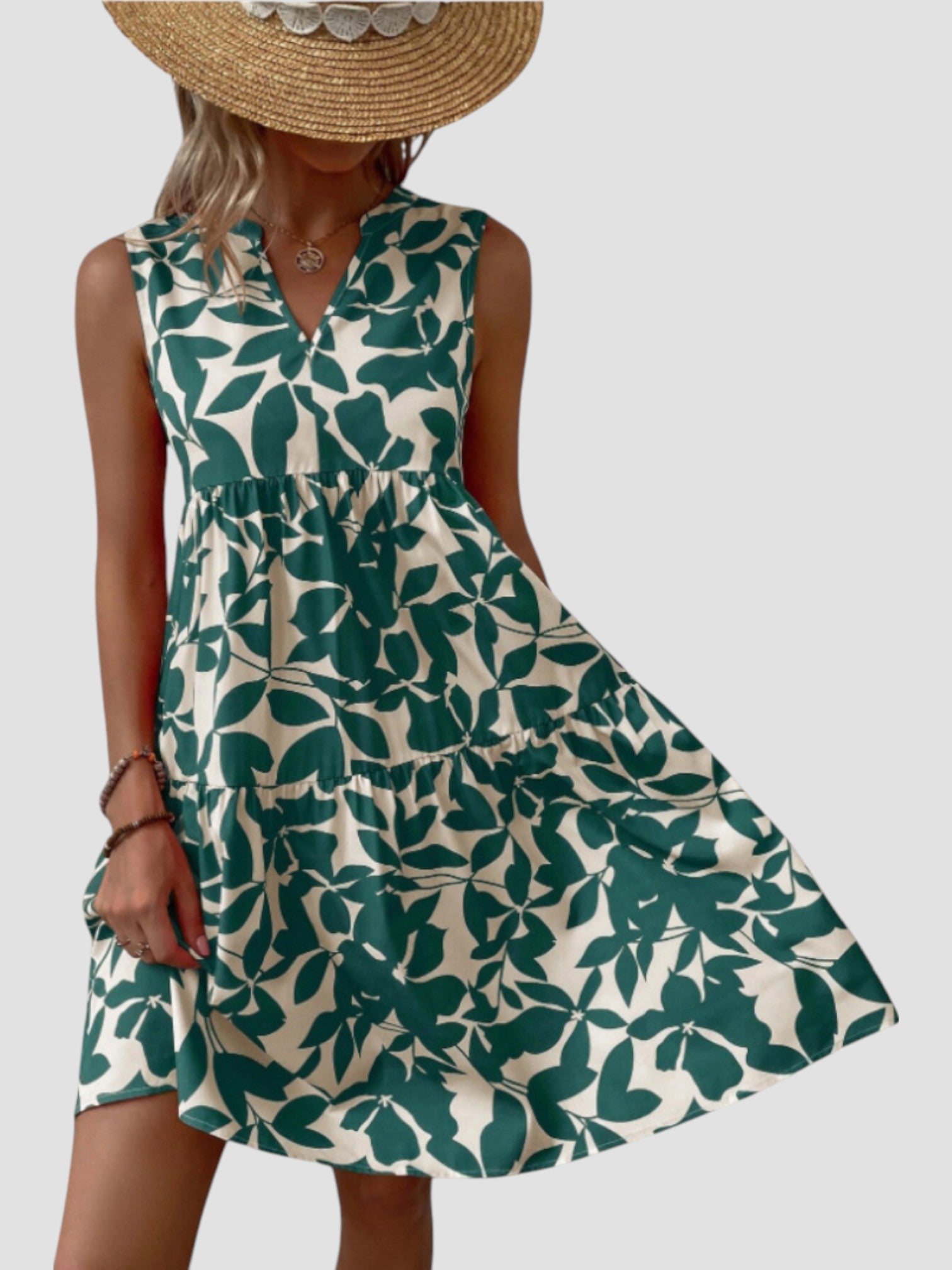 Séraphine - Robe d'Été Midi Élégante