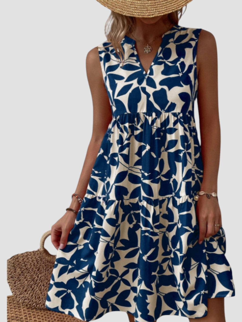 Séraphine - Robe d'Été Midi Élégante