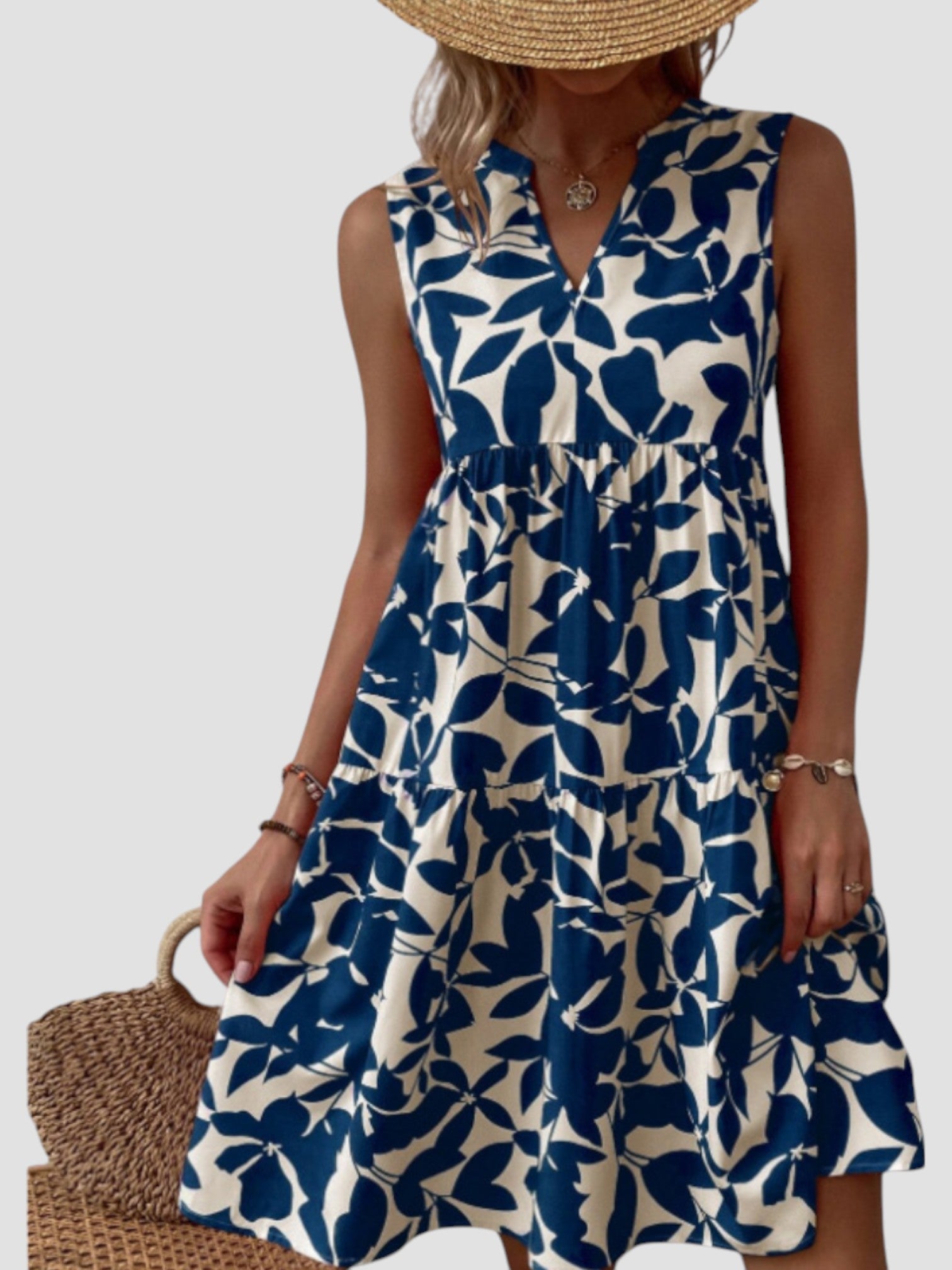 Séraphine - Robe d'Été Midi Élégante
