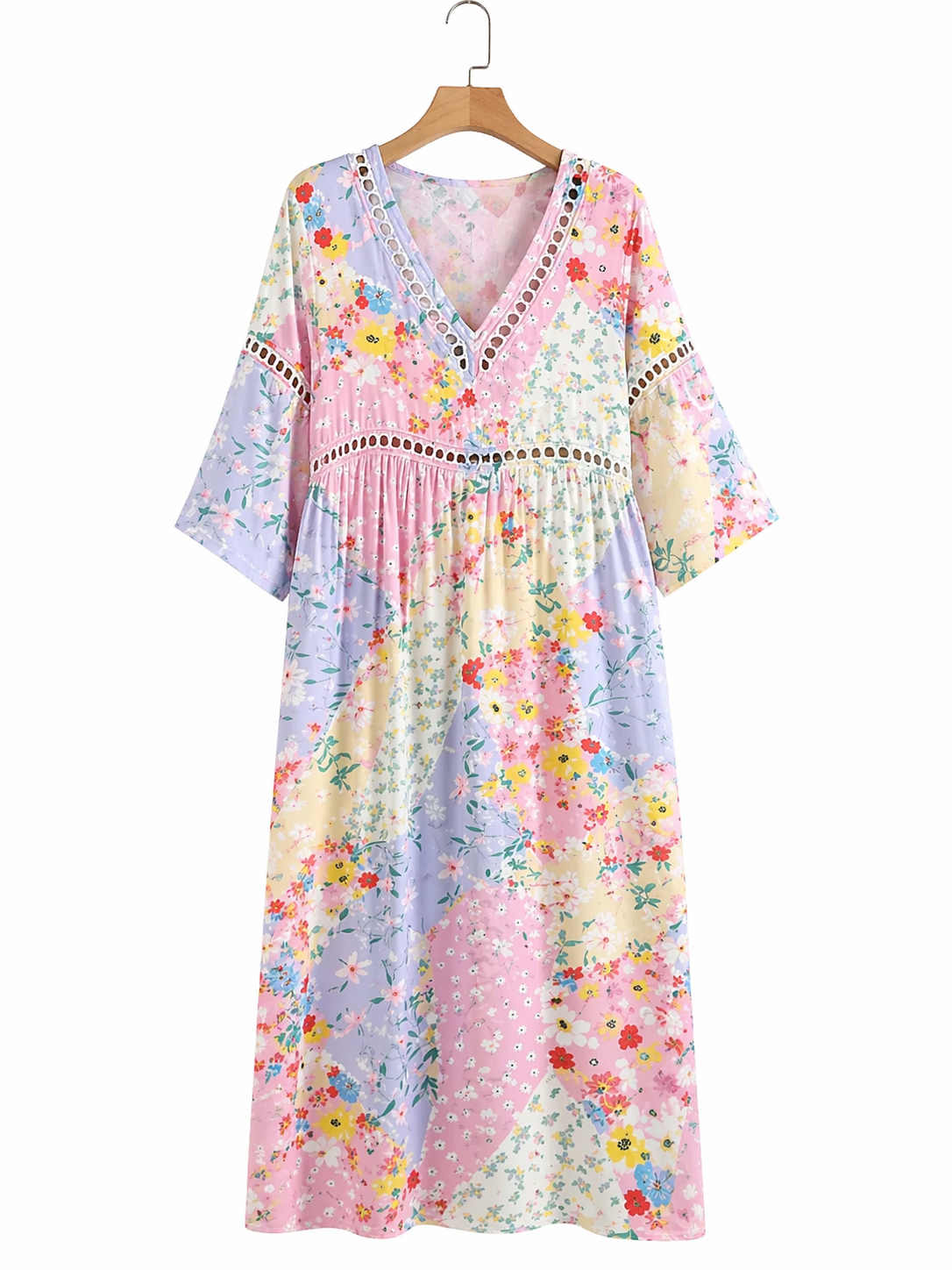 Clara Waverly™ - Robe en patchwork floral