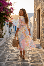 Clara Waverly™ - Robe en patchwork floral