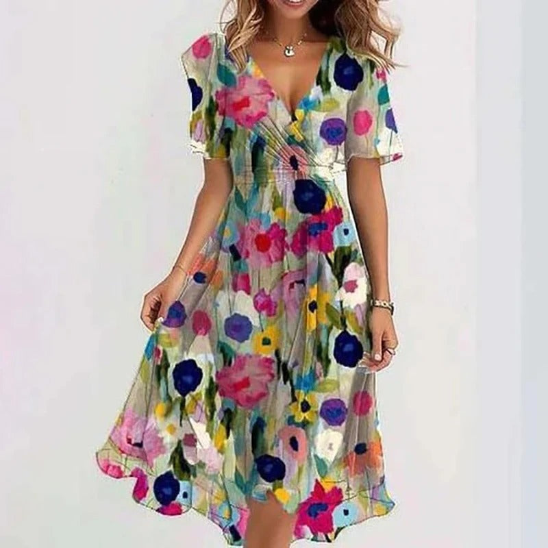 Yara - Robe Florale Élégante