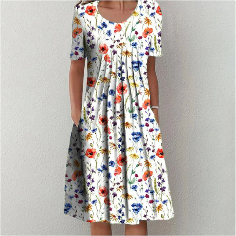Celeste - Robe Midi Fluide Élégante