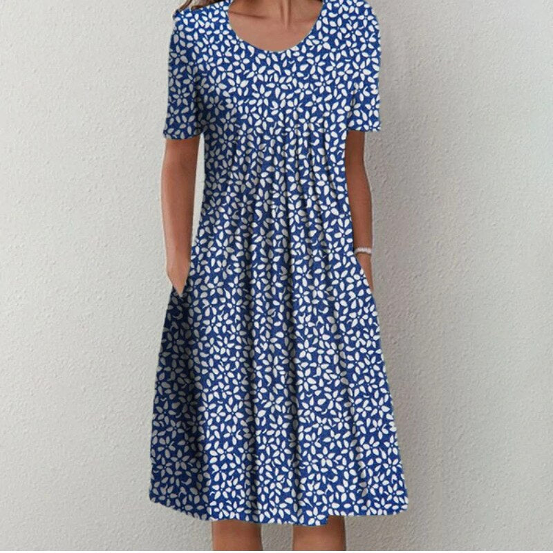 Celeste - Robe Midi Fluide Élégante