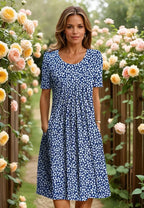 Celeste - Robe Midi Fluide Élégante