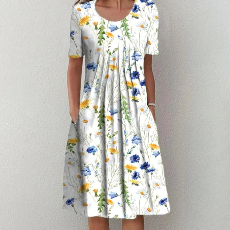 Celeste - Robe Midi Fluide Élégante