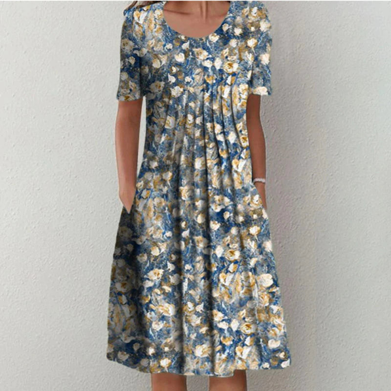 Celeste - Robe Midi Fluide Élégante