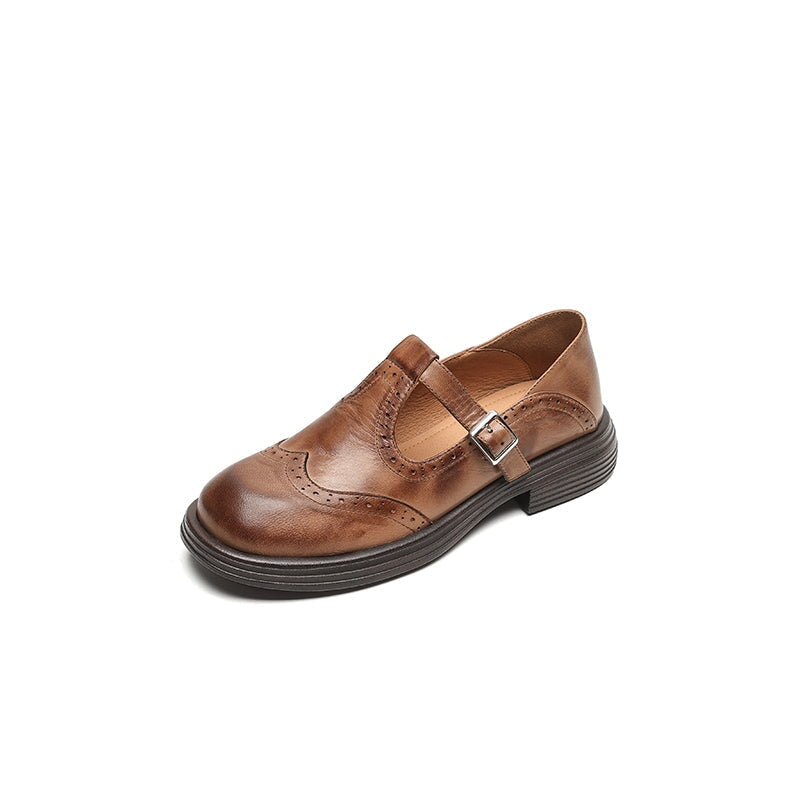 Suzanne | Chaussures Cuir Rétro Chic