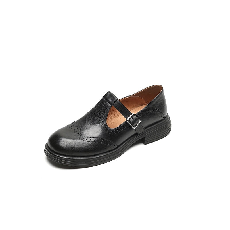 Suzanne | Chaussures Cuir Rétro Chic