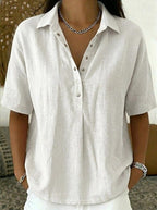 Nora – Blouse Krage Élégante