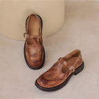 Suzanne | Chaussures Cuir Rétro Chic