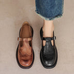 Suzanne | Chaussures Cuir Rétro Chic