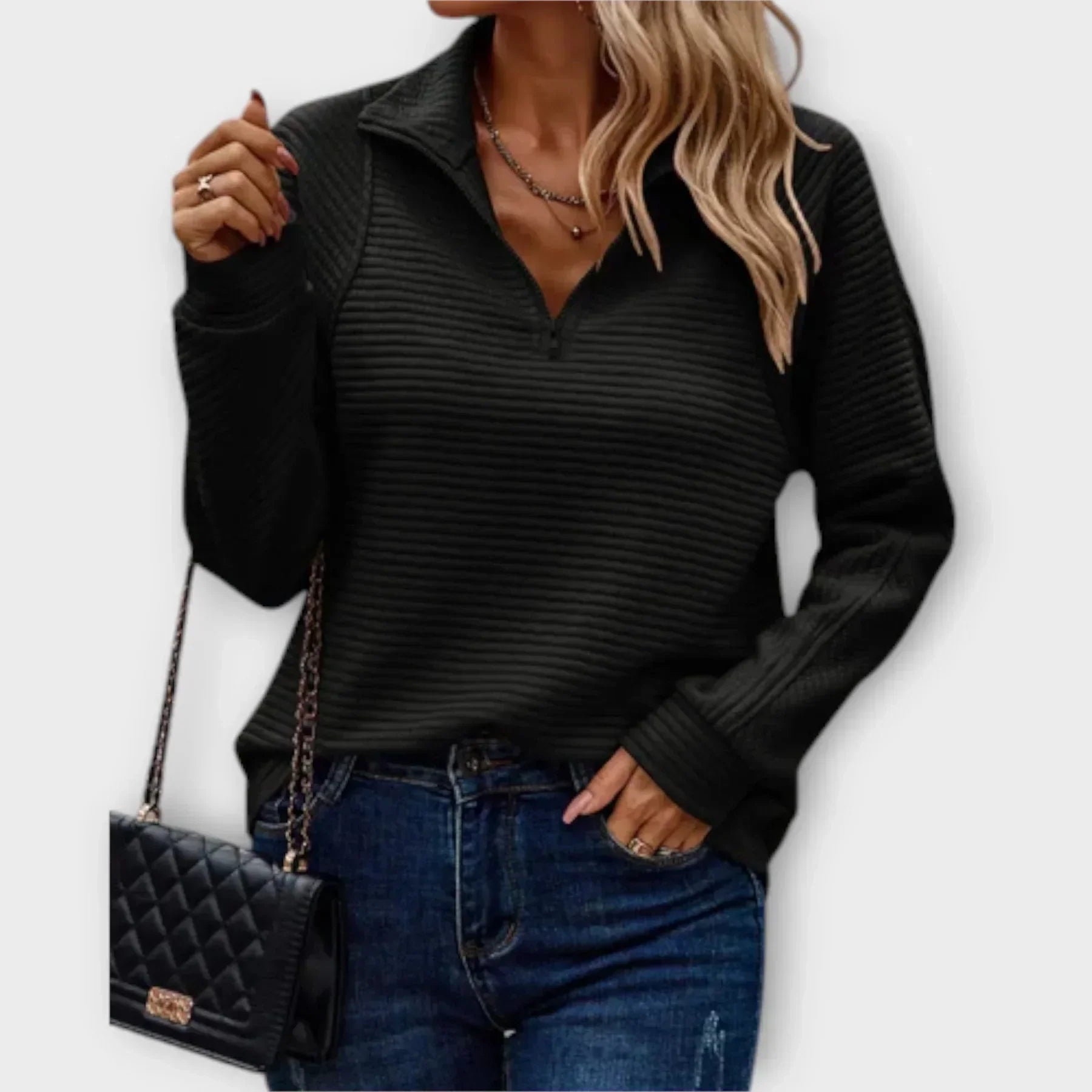 Serena | Pull à col zippé