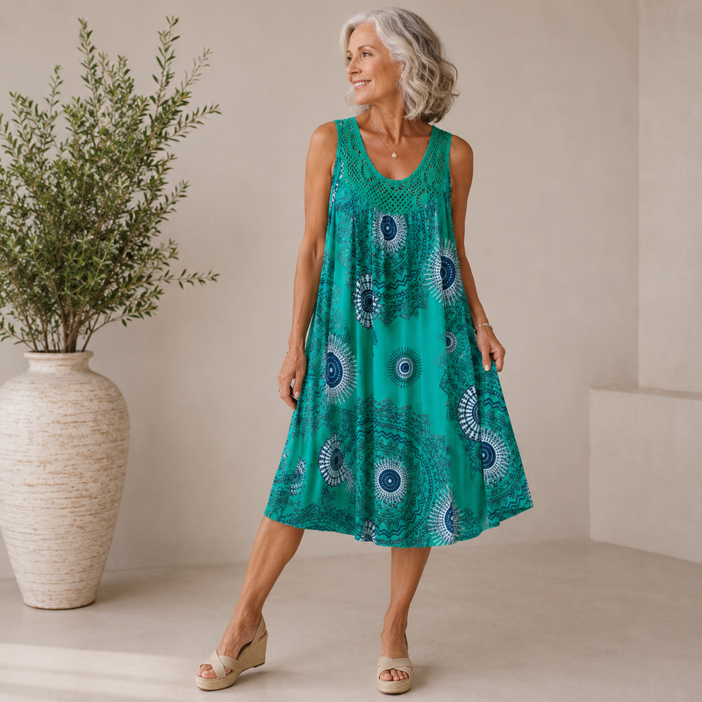 Celeste | Robe Bohème Imprimée