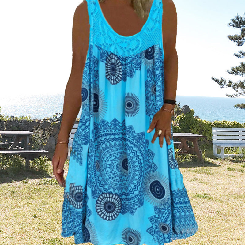 Celeste | Robe Bohème Imprimée